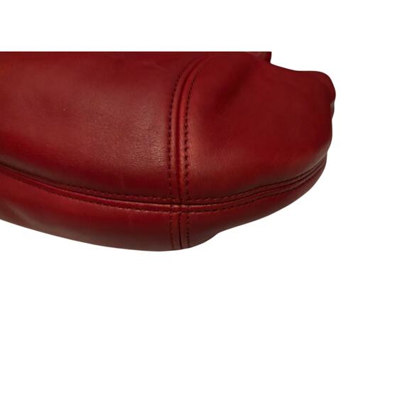 Beautiful Vintage coach red framed pouch glove tanned leather